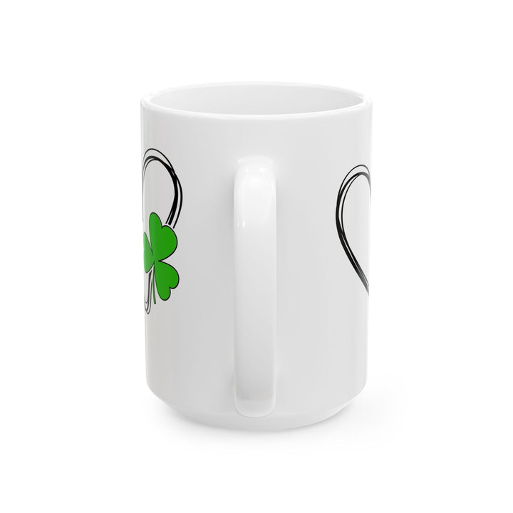 Heart & Clover - Ceramic Mug, (11oz, 15oz)