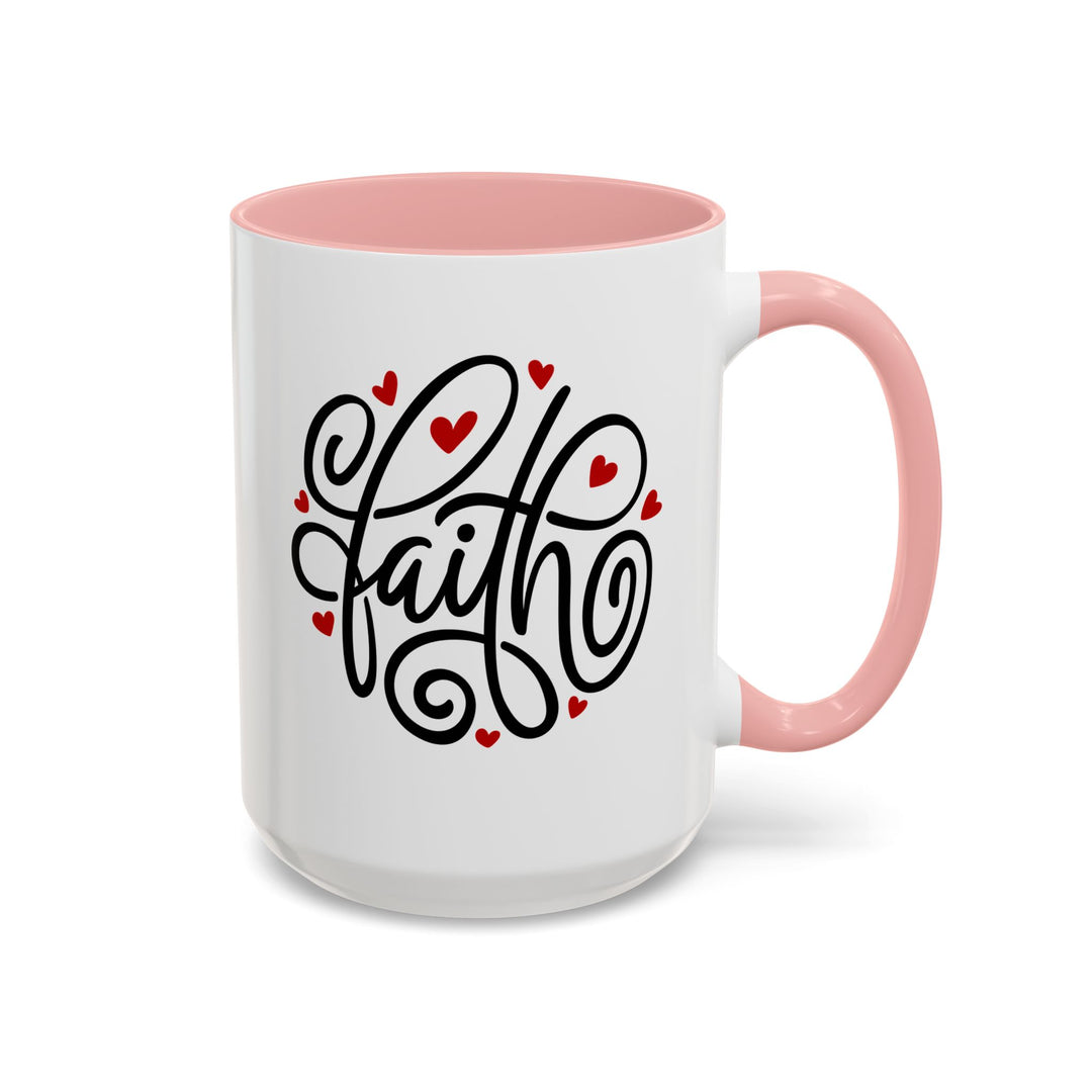 Faith Hearts - Accent Coffee Mug (11, 15oz)