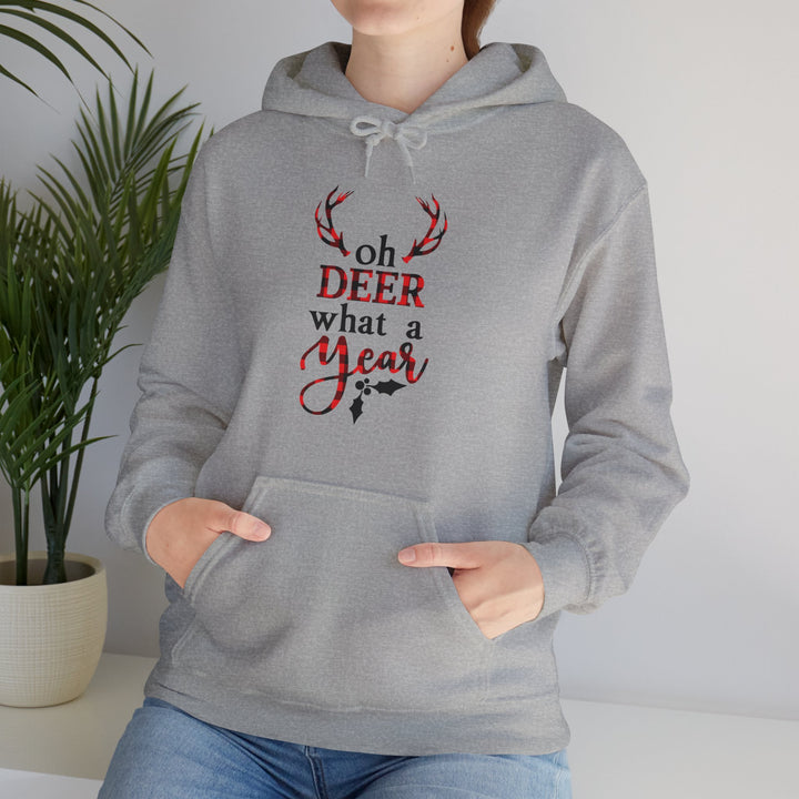 Oh Dear What A Year - Unisex Heavy Blend™ Hooded Sweatshirt