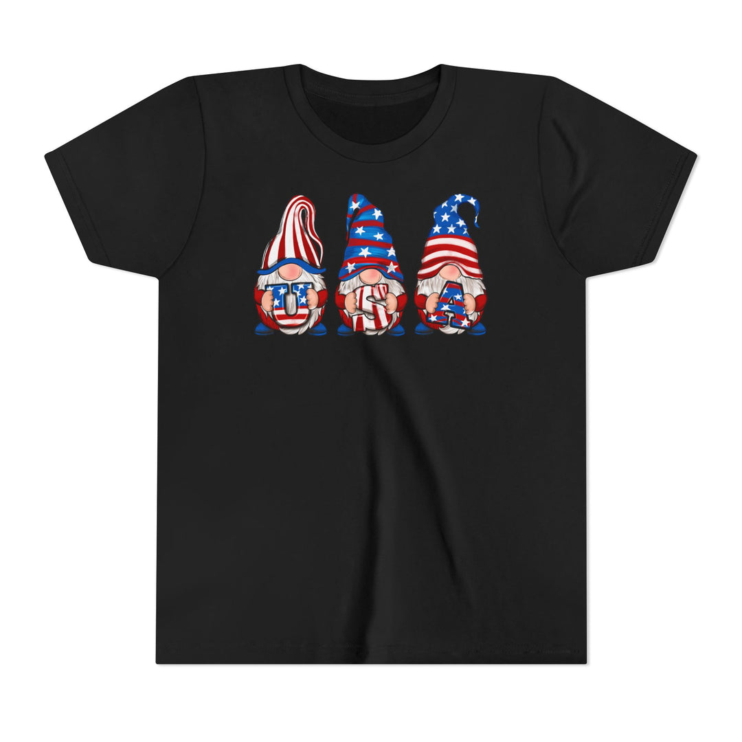 4th Of July Gnomes - Youth Short Sleeve Tee