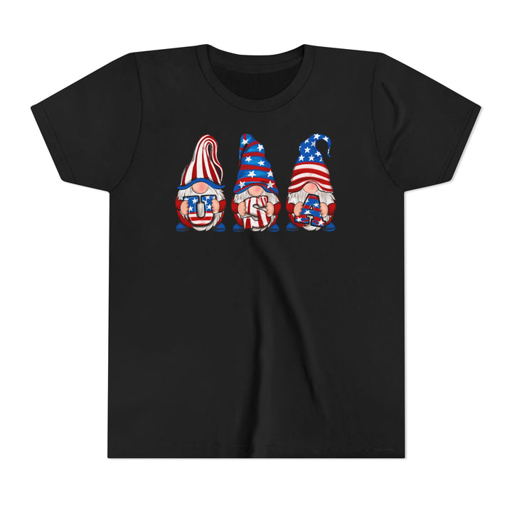 4th Of July Gnomes - Youth Short Sleeve Tee