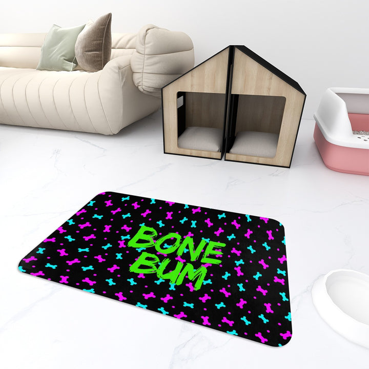 Bone Bum - Pet Food Mat 31.5"x19.3"