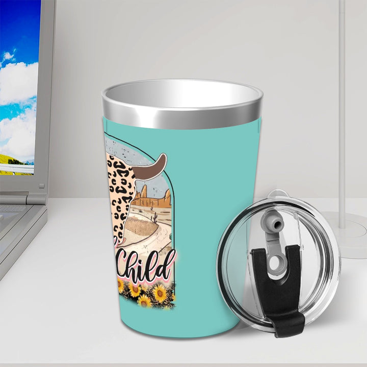 Wild Child - Stainless Steel Water Bottle With Straw (12oz)