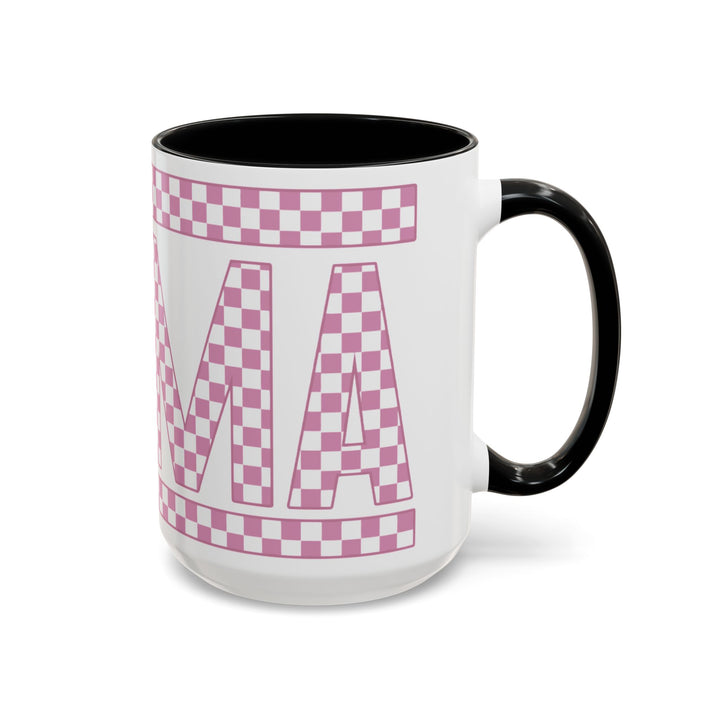 Pink Check Mama - Accent Coffee Mug (11, 15oz)