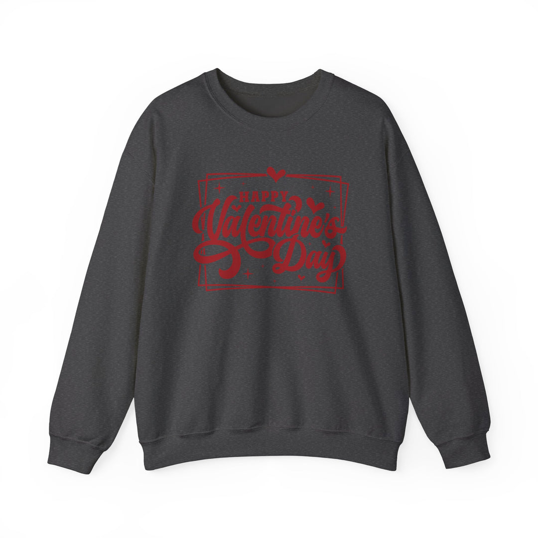 Happy Valentine's Day W/Hearts - Unisex Heavy Blend™ Crewneck Sweatshirt