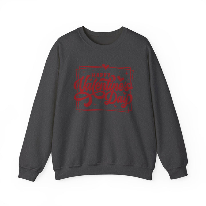 Happy Valentine's Day W/Hearts - Unisex Heavy Blend™ Crewneck Sweatshirt