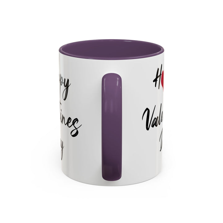 Happy Valentines Day - Accent Coffee Mug (11, 15oz)