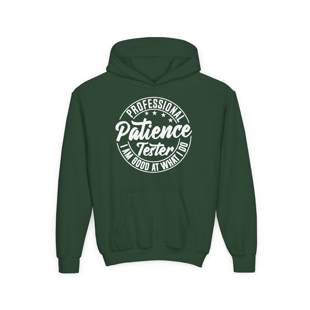 Professional Patience Tester - Youth Heavy Blend Hooded Sweatshirt