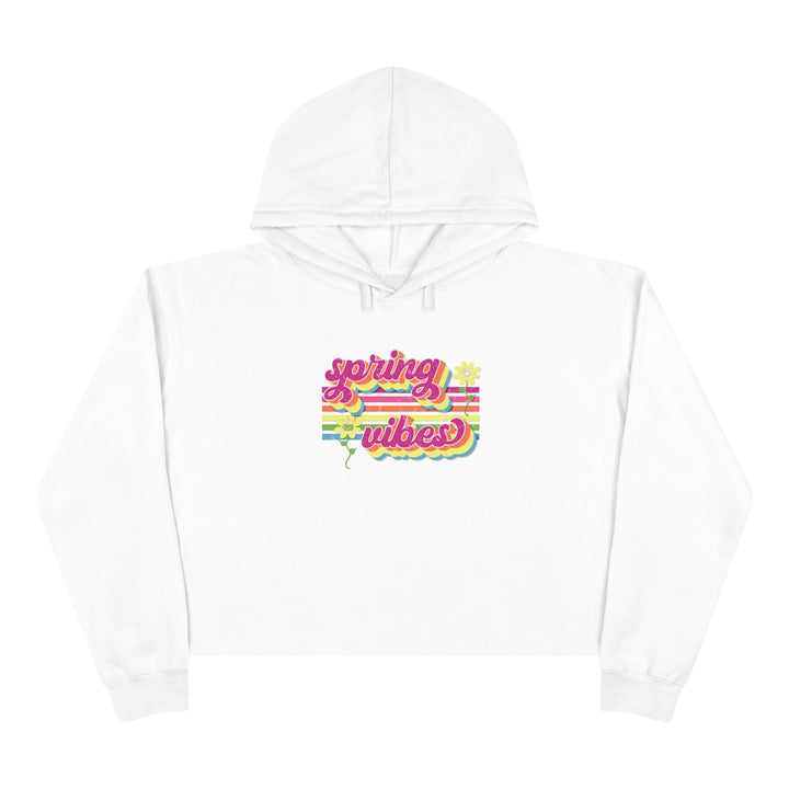 Spring Vibes Retro - Crop Hoodie