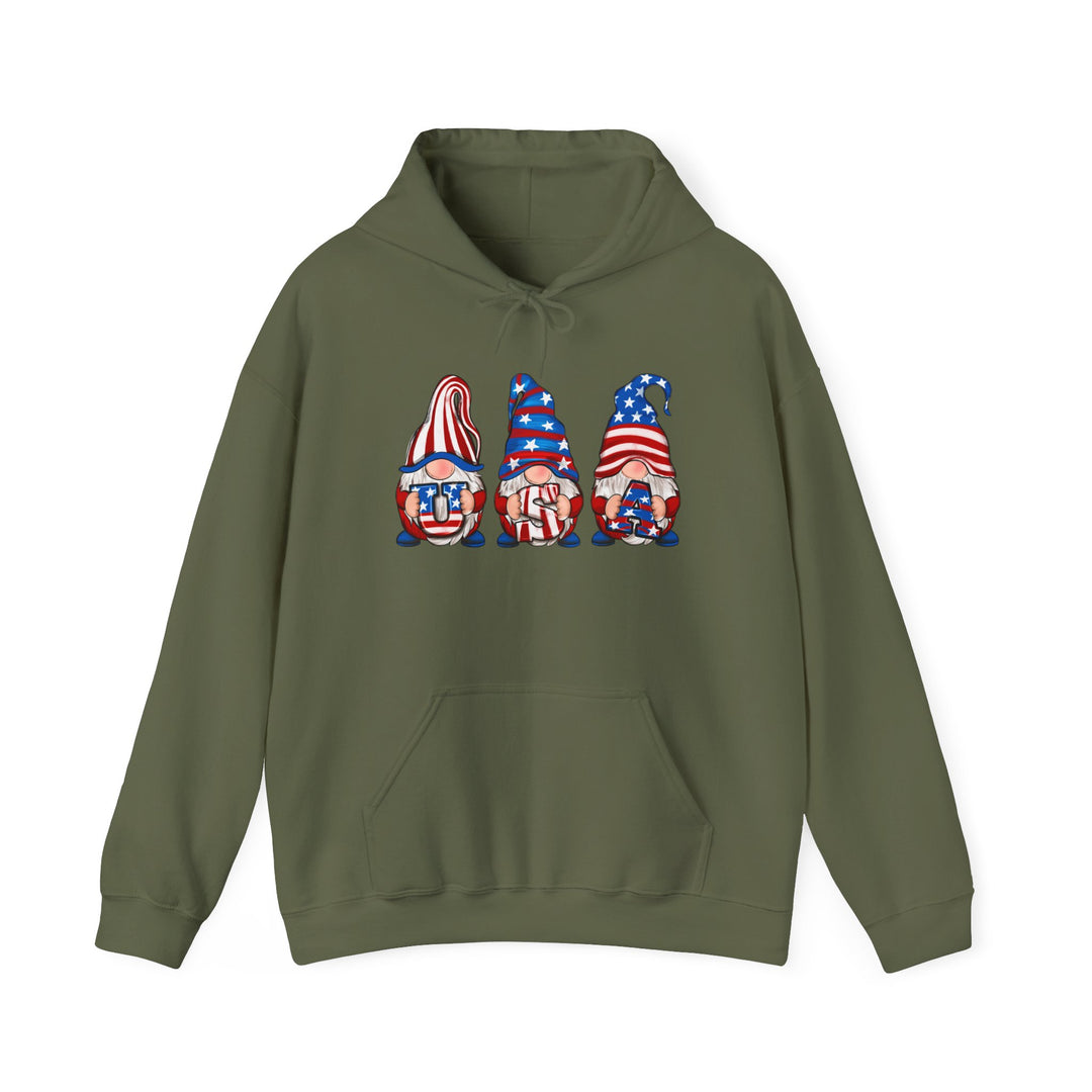 4th Of July Gnomes - Unisex Heavy Blend™ Hooded Sweatshirt