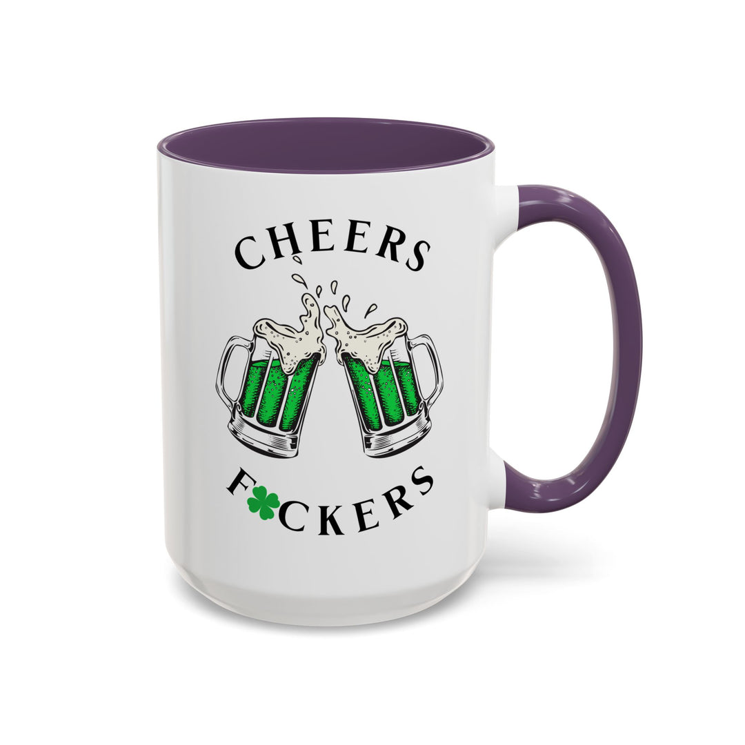 Cheers F*ckers - Accent Coffee Mug (11, 15oz)