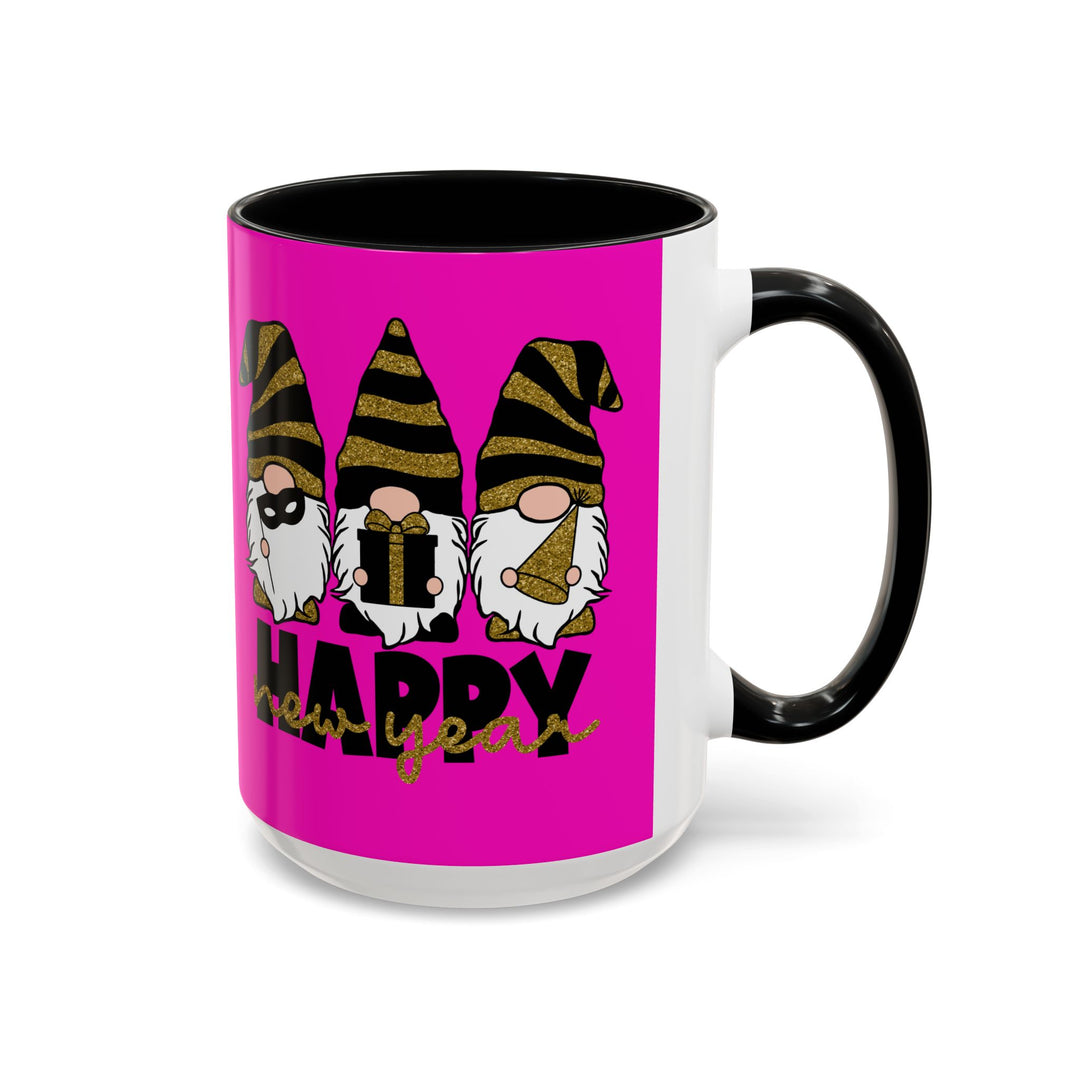Happy New Year Gnomes - Accent Coffee Mug (11, 15oz)