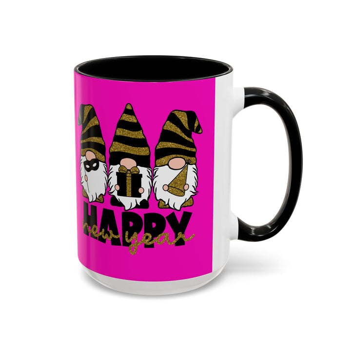 Happy New Year Gnomes - Accent Coffee Mug (11, 15oz)