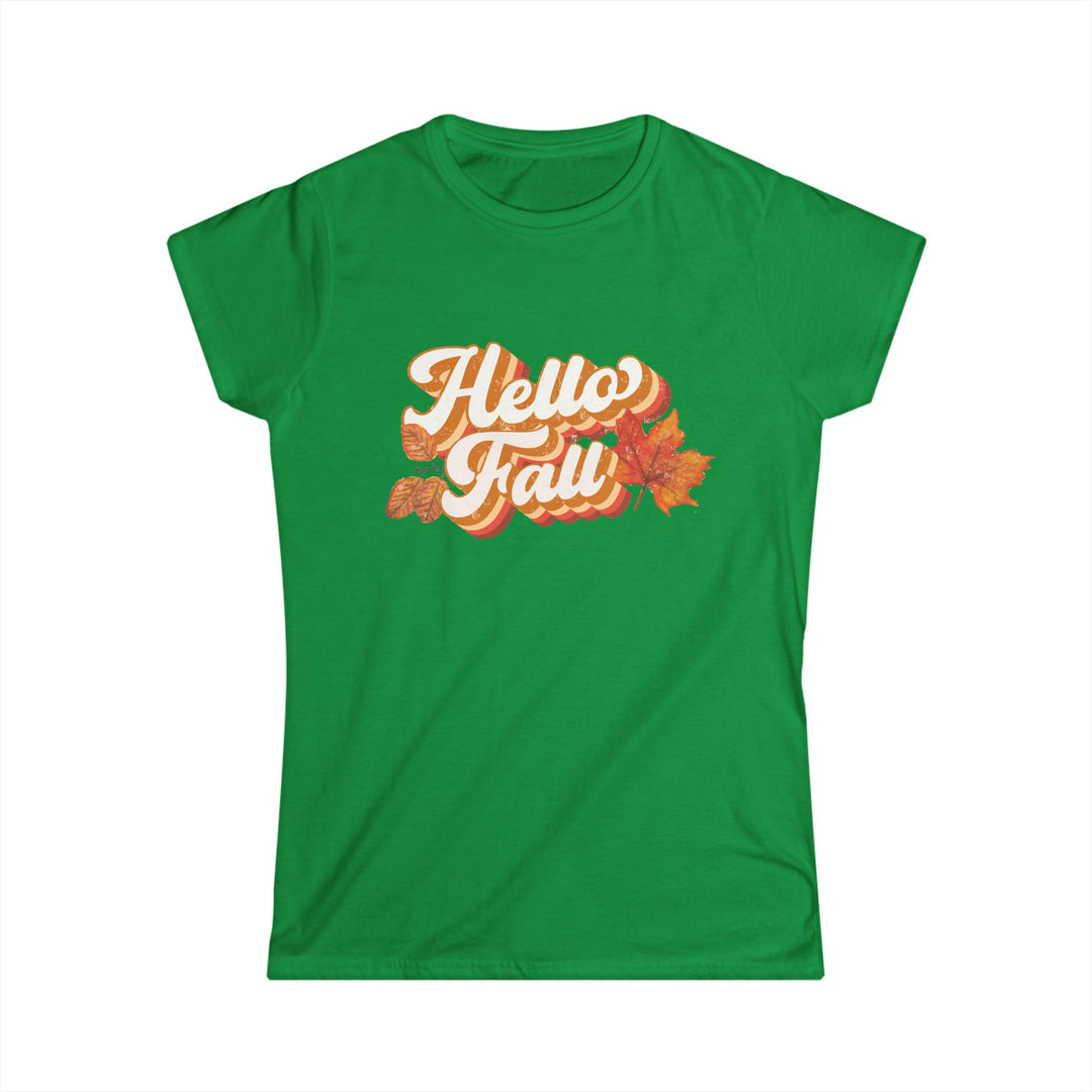 Retro Hello Fall - Women's Softstyle Tee