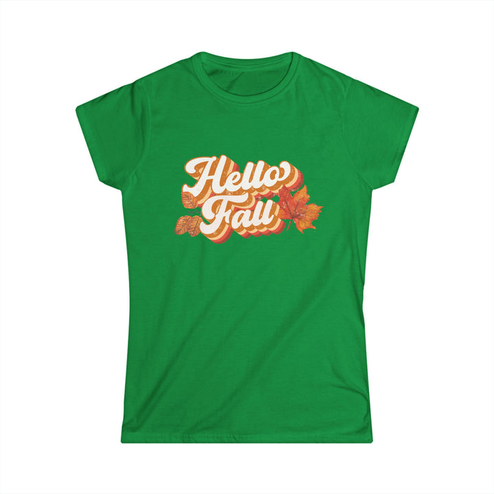 Retro Hello Fall - Women's Softstyle Tee