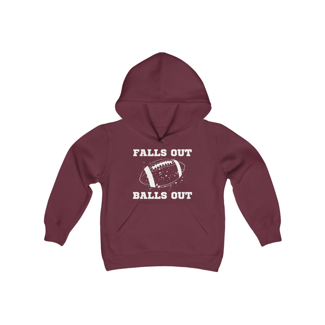 Falls Out Balls Out - Youth Heavy Blend Hooded Sweatshirt