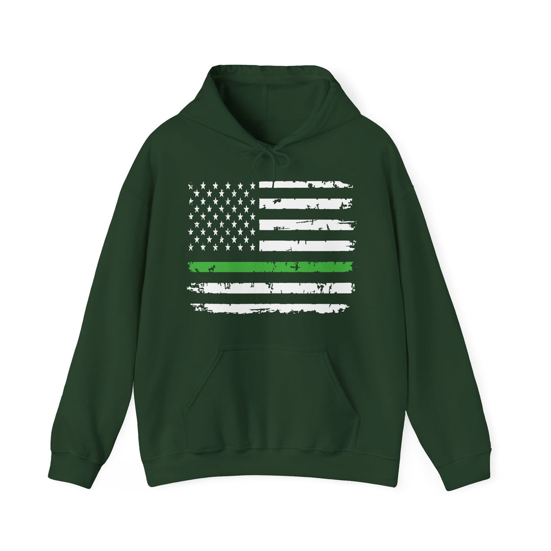 Green Line Flag - Unisex Heavy Blend™ Hooded Sweatshirt