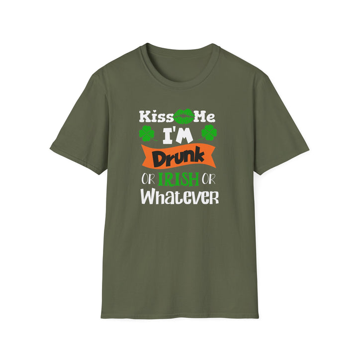 Kiss Me I'm Drunk - Unisex Softstyle T-Shirt