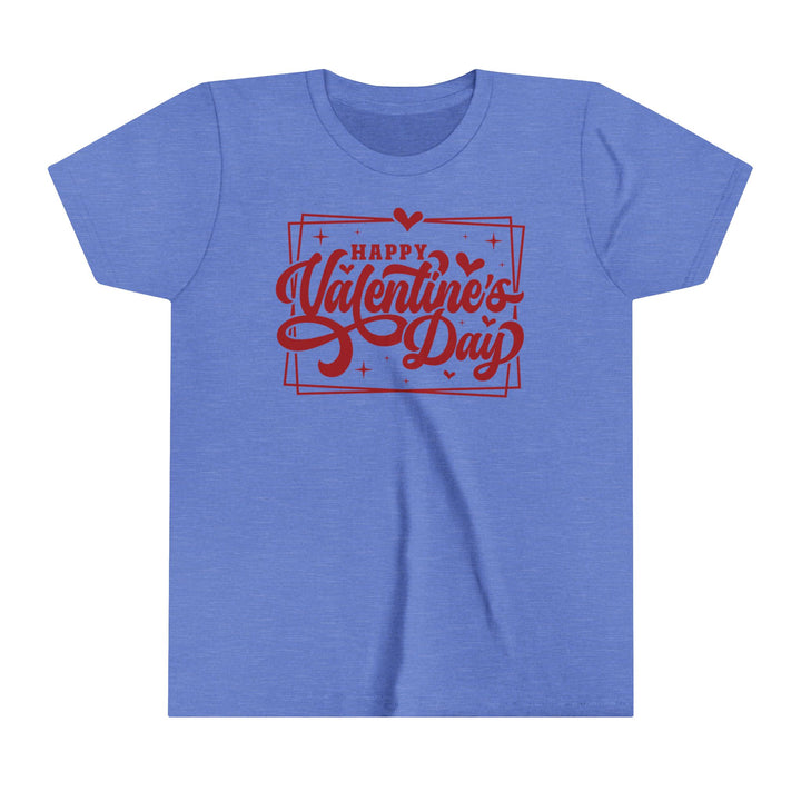 Happy Valentine's Day W/Hearts - Youth Short Sleeve Tee
