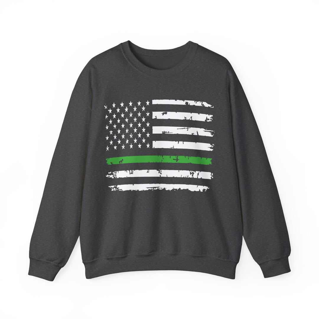 Green Line Flag - Unisex Heavy Blend™ Crewneck Sweatshirt