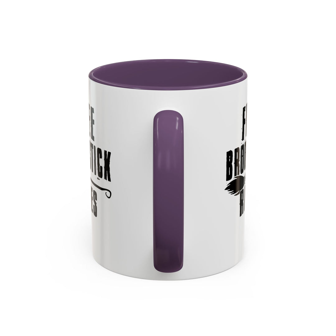 Free Broomstick Rides - Accent Coffee Mug (11, 15oz)
