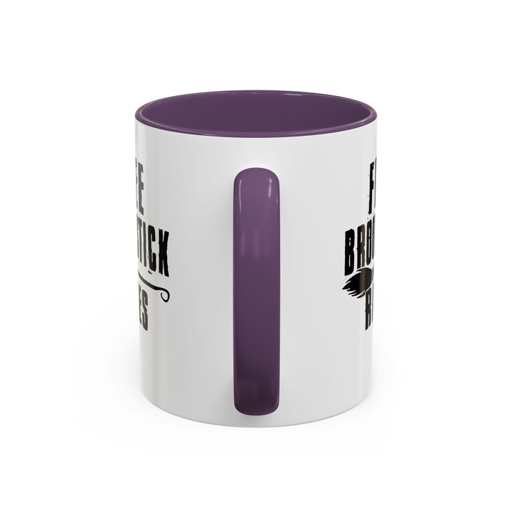 Free Broomstick Rides - Accent Coffee Mug (11, 15oz)