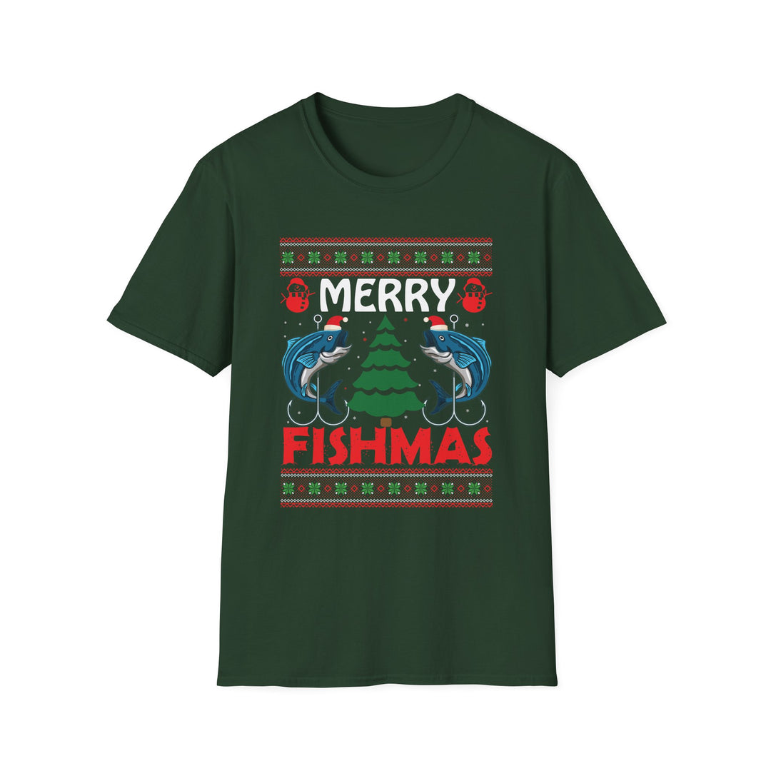 Merry Fishmas - Unisex Softstyle T-Shirt