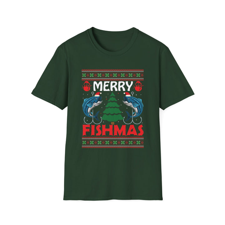 Merry Fishmas - Unisex Softstyle T-Shirt