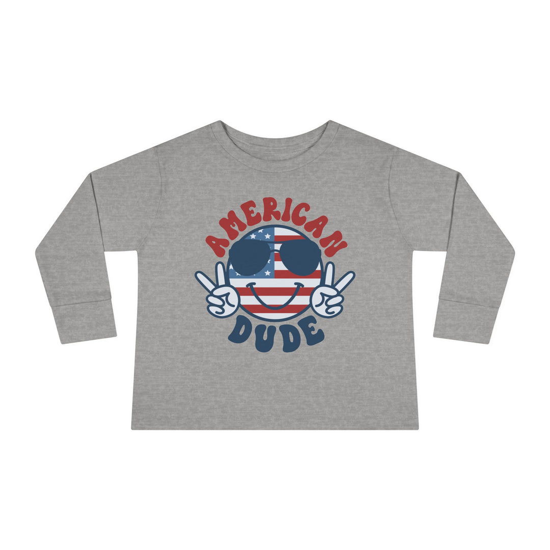 American Dude - Toddler Long Sleeve Tee