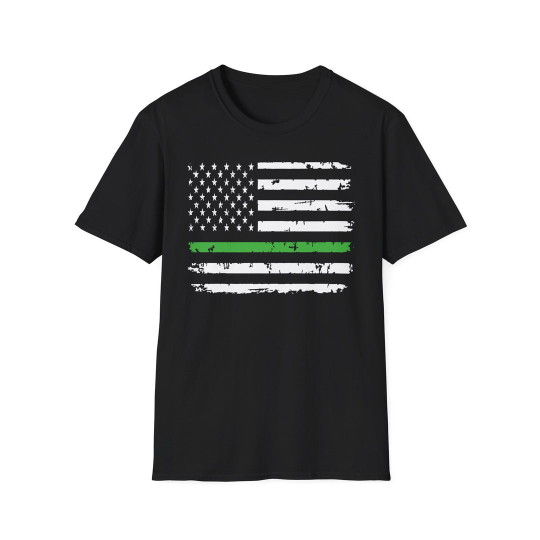 Green Line Flag - Unisex Softstyle T-Shirt