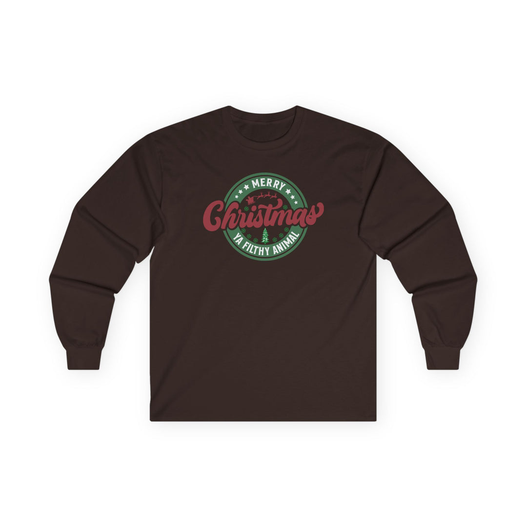 Merry Christmas Ya Filthy Animal - Unisex Ultra Cotton Long Sleeve Tee