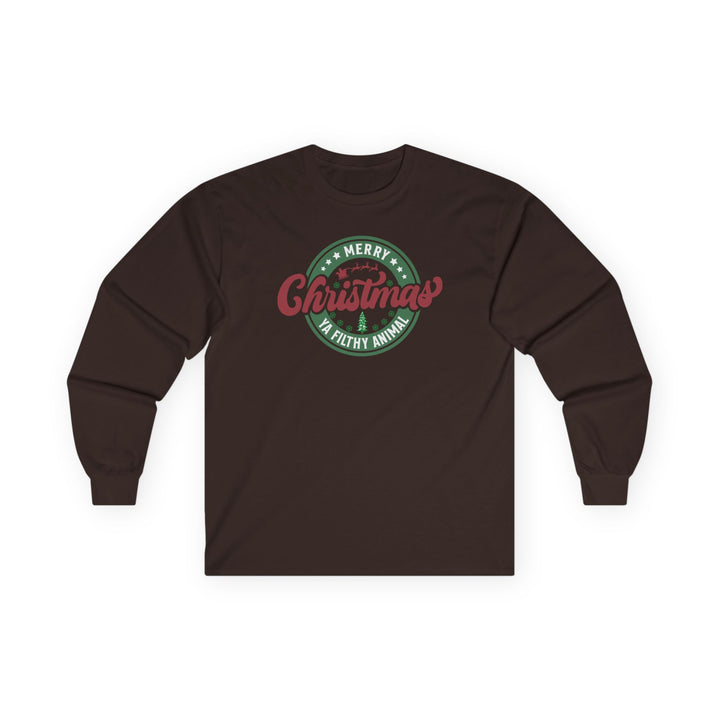 Merry Christmas Ya Filthy Animal - Unisex Ultra Cotton Long Sleeve Tee