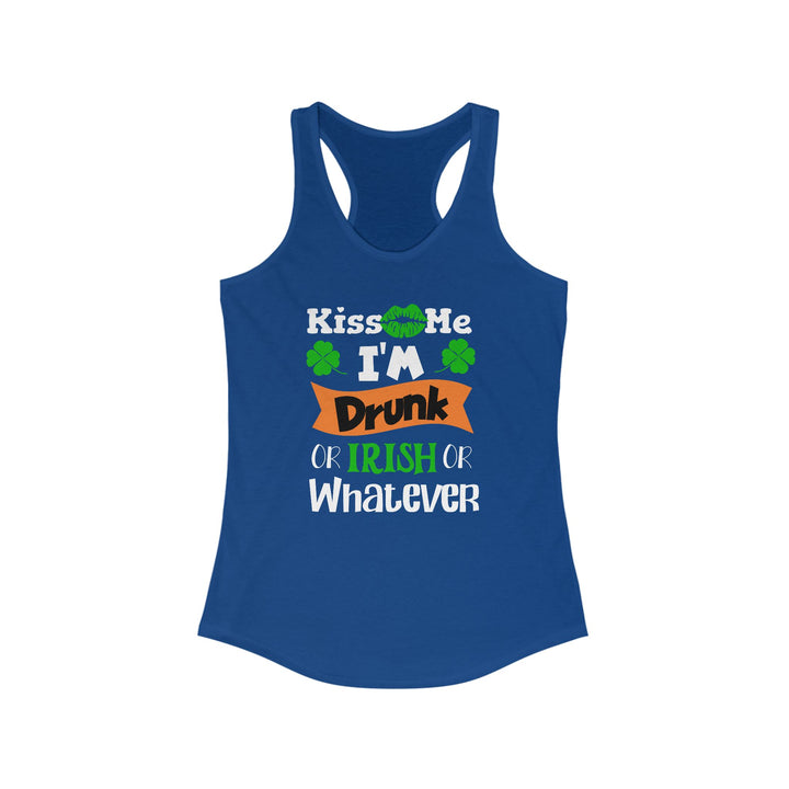 Kiss Me I'm Drunk - Women's Ideal Racerback Tank