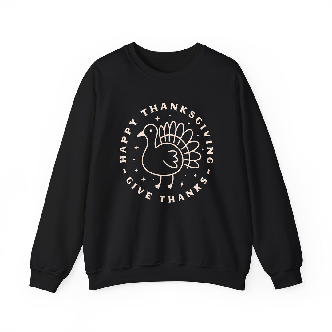 Happy Thanksgiving~Give Thanks - Unisex Heavy Blend™ Crewneck Sweatshirt