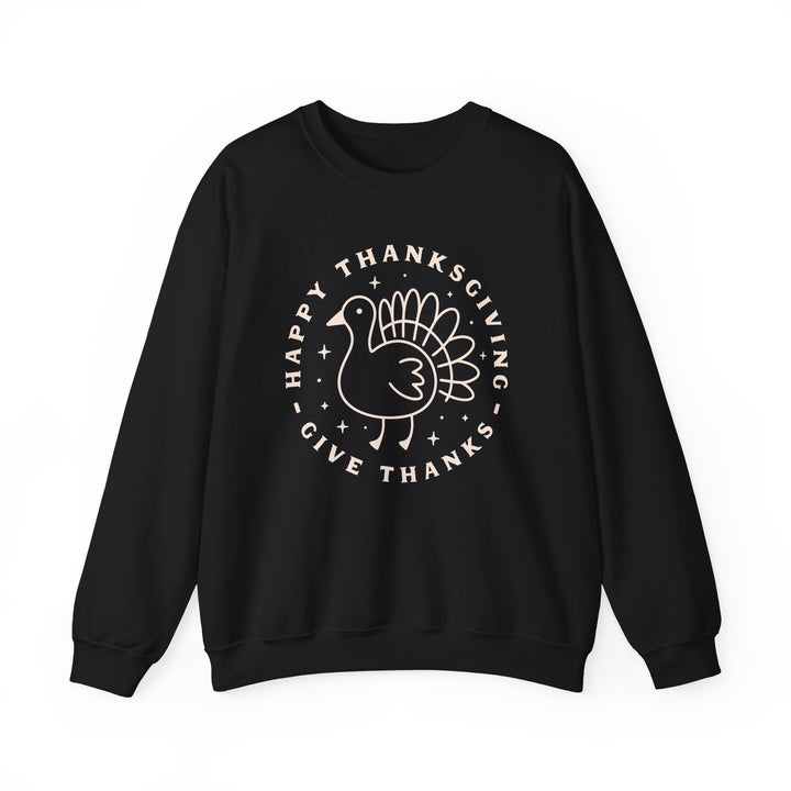 Happy Thanksgiving~Give Thanks - Unisex Heavy Blend™ Crewneck Sweatshirt