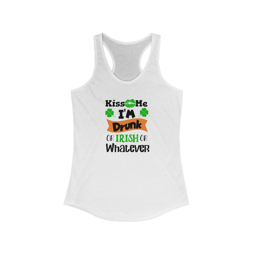 Kiss Me I'm Drunk - Women's Ideal Racerback Tank