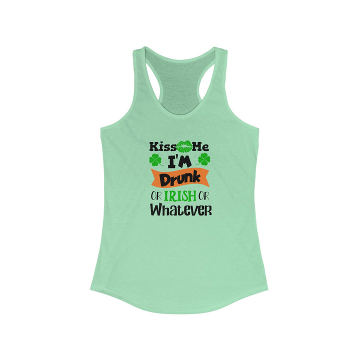 Kiss Me I'm Drunk - Women's Ideal Racerback Tank