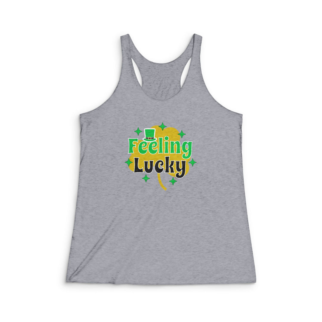 Feeling Lucky - Women's Tri-Blend Racerback Tank
