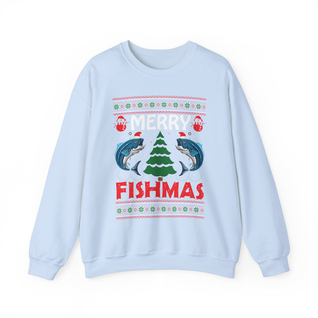 Merry Fishmas - Unisex Heavy Blend™ Crewneck Sweatshirt