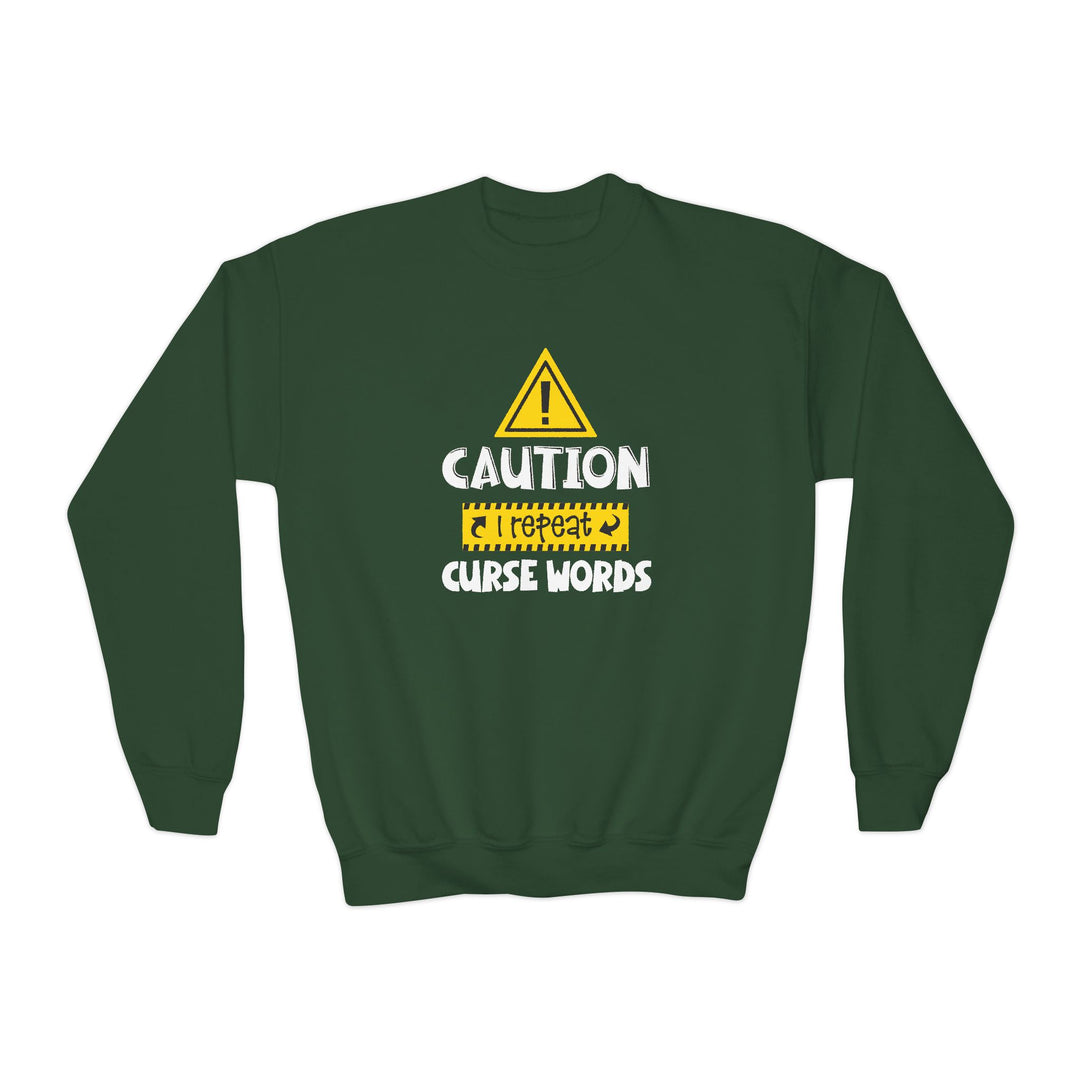 Caution - Youth Crewneck Sweatshirt