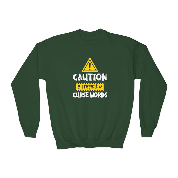 Caution - Youth Crewneck Sweatshirt