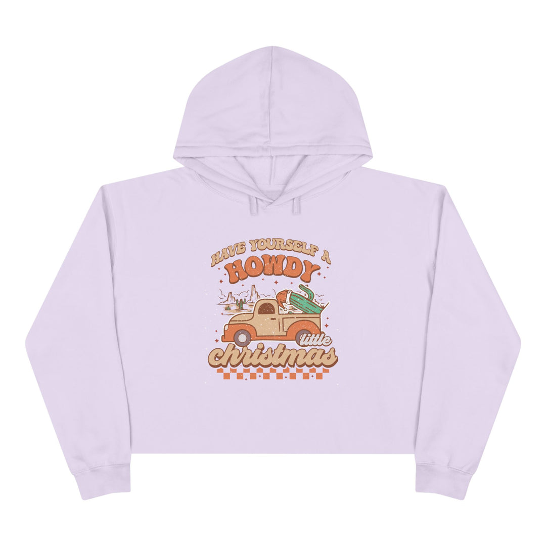 Howdy Christmas - Crop Hoodie