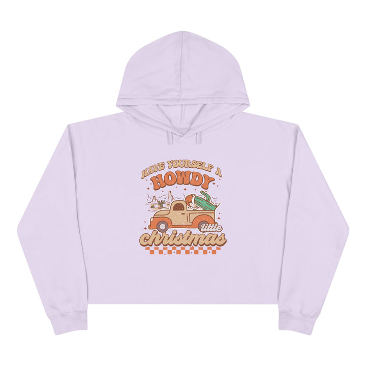 Howdy Christmas - Crop Hoodie