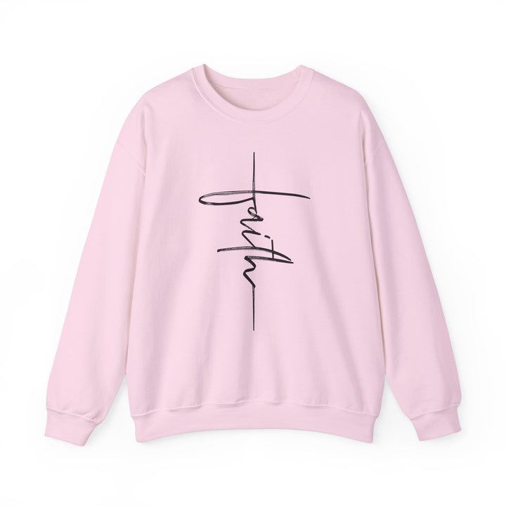 Faith Cross - Unisex Heavy Blend™ Crewneck Sweatshirt