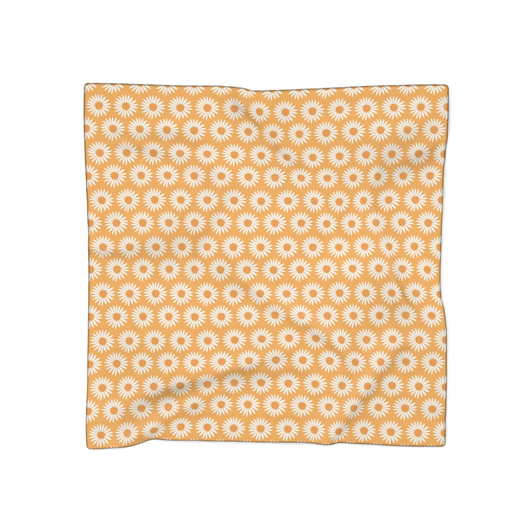 Yellow Sunflower Pattern - Poly Scarf