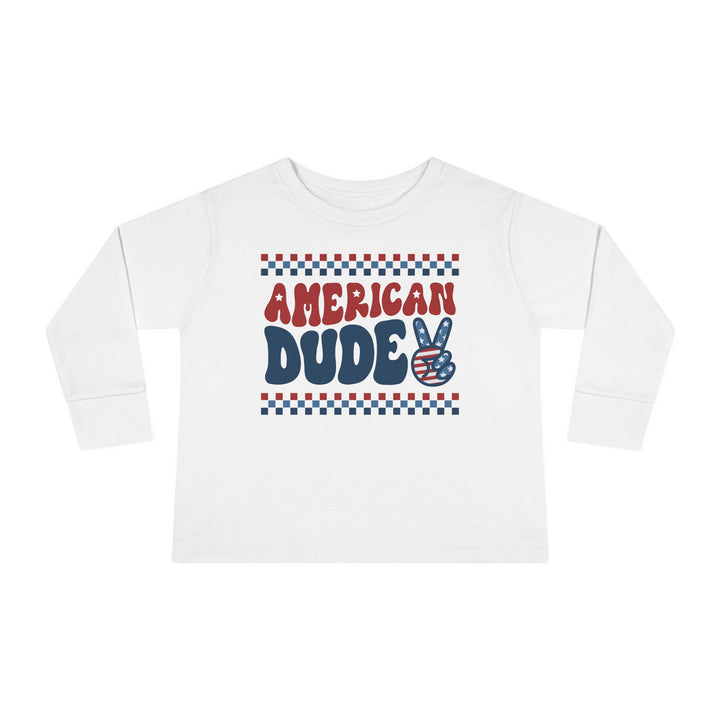 American Dude - Toddler Long Sleeve Tee