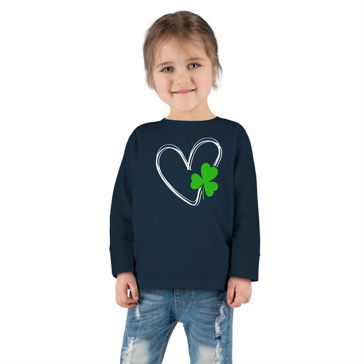 Heart & Clover - Toddler Long Sleeve Tee