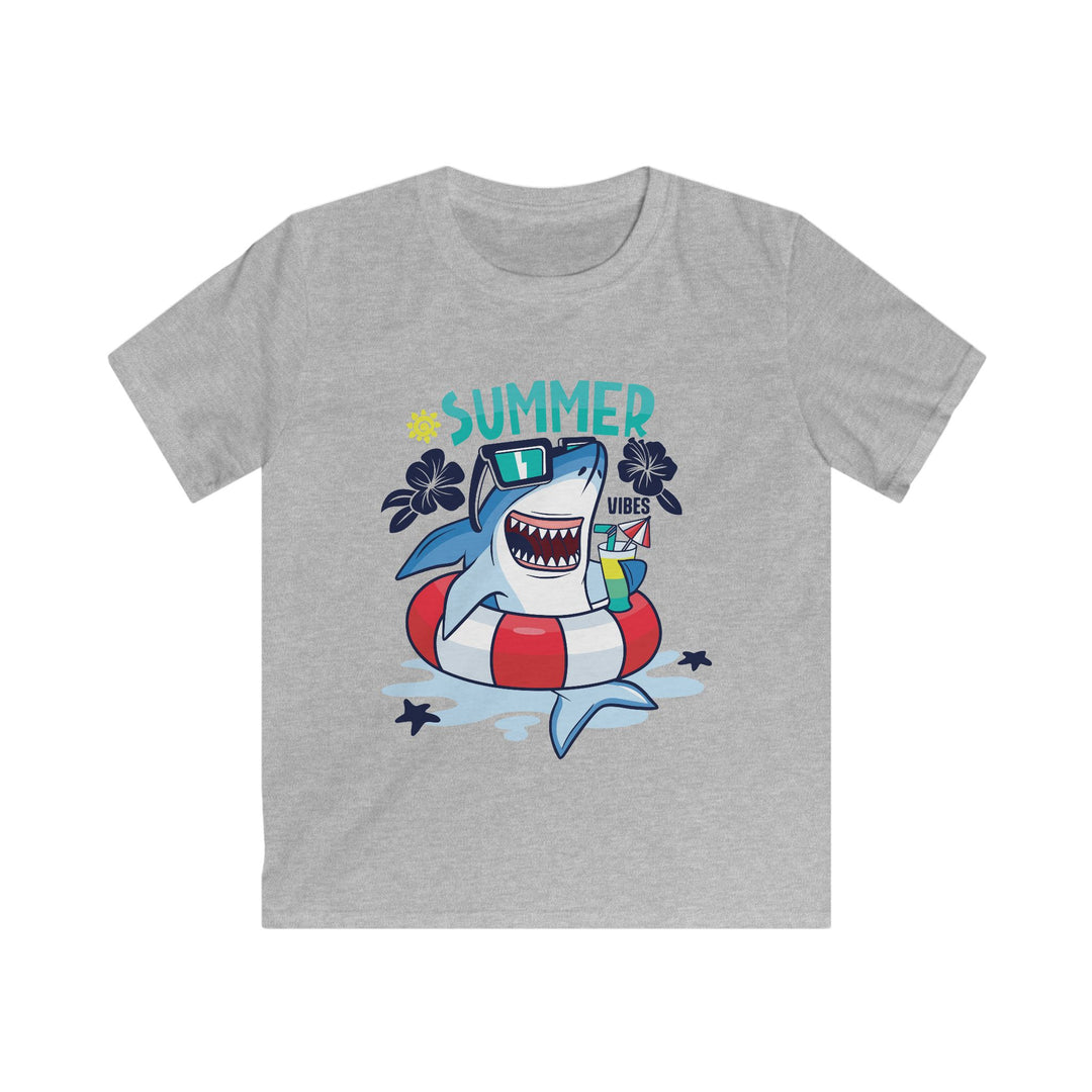 Shark Vibes - Kids Softstyle Tee