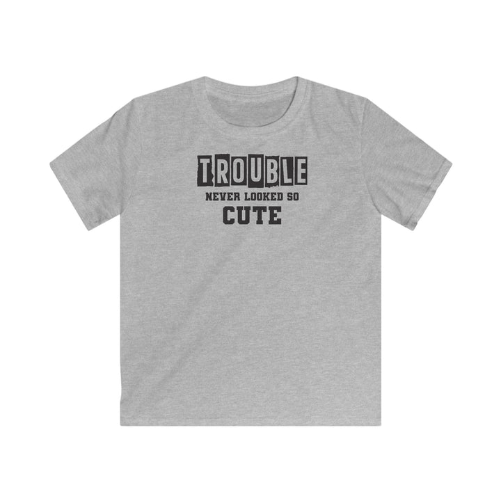 Trouble Never Looked So Cute - Kids Softstyle Tee