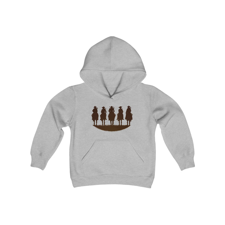 Cowboy Silhouette - Youth Heavy Blend Hooded Sweatshirt